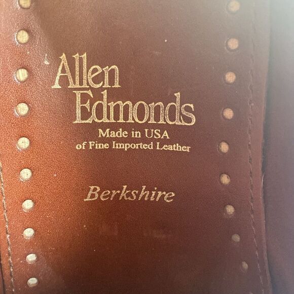 ALLEN EDMONDS Men’s Brown Leather Lace Up Shoes Size 9.5D - Picture 9 of 11